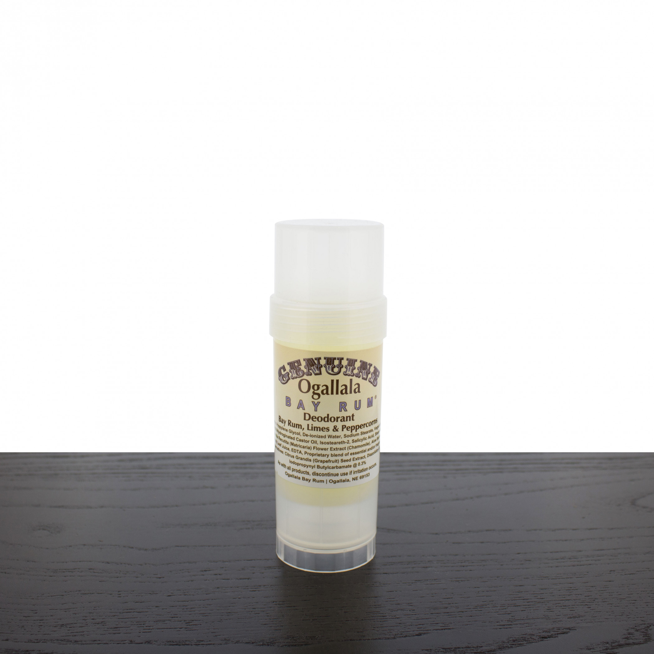 Product image 0 for Ogallala Bay Rum, Limes & Peppercorns Rum Stick Deodorant, 2.5 oz